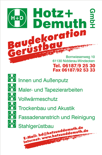 Firmengebäude Hotz und Demuth Baudekoration GmbH